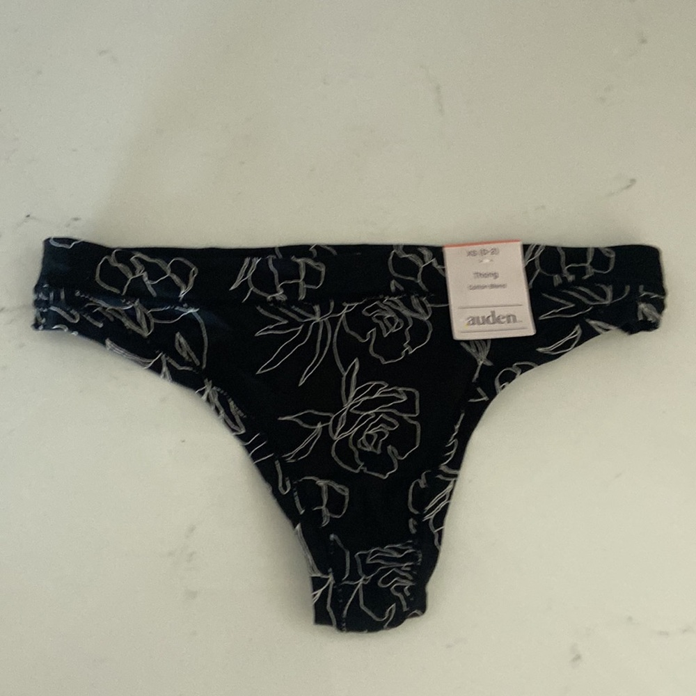 Auden NWT XS 0-2 women's panty lot 1 boyshort 2 thongs 2 hipster 3 cheeky - Picture 13 of 16